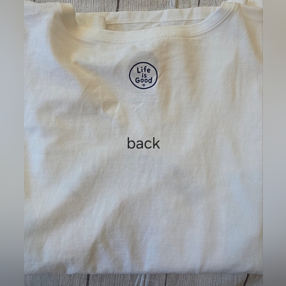 Life Is Good Size XL Long Sleeve V-neck Bucket List Champagne Crusher Tee New - Picture 6 of 9